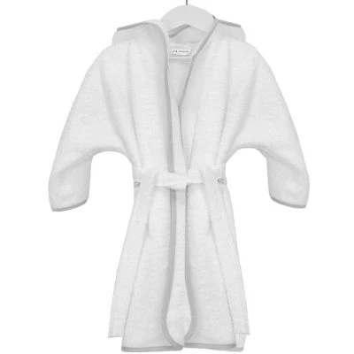 Peignoir Biais Gris Personnalisable (12 Mois) 2 Peignoir Biais Gris Personnalisable (12 Mois) – Image 2