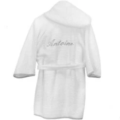 Peignoir Biais Gris Personnalisable (12 Mois)
