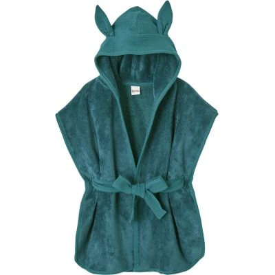 Peignoir En éponge De Bambou Vert Paon (2-4 Ans) 1 Peignoir En éponge De Bambou Vert Paon (2-4 Ans)