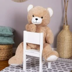 Peluche Géante Gaston L'ours Beige (120 Cm) -Bébé Rêves Promos Magasin peluche geante gaston l ours beige 120 cm 4