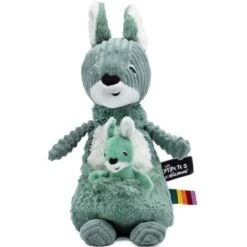 Peluche Les Ptipotos Kangourou Vert (33 Cm) -Bébé Rêves Promos Magasin peluche les ptipotos kangourou vert 33 cm 3