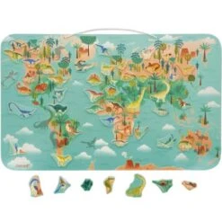 Janod Planisphère Magnétique Dino (50 Pièces) -Bébé Rêves Promos Magasin planisphere magnetique dino 50 pieces 3