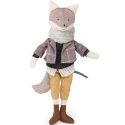 Moulin Roty Poupée Souple Renard Justin La Petite école De Danse (40 Cm)