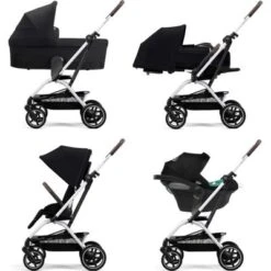 CYBEX Poussette Eezy S Twist +2 Moon Black (Gold) -Bébé Rêves Promos Magasin poussette eezy s twist 2 moon black gold 7