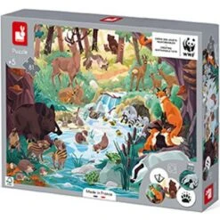 Janod Puzzle Cherche Et Trouve Les Empreintes WWF (81 Pièces) -Bébé Rêves Promos Magasin puzzle cherche et trouve les empreintes wwf 81 pieces 3