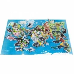 Janod Puzzle éducatif Géant Les Animaux Menacés (200 Pièces)
