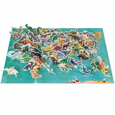 Janod Puzzle éducatif Géant Les Dinosaures (200 Pièces) 2 Janod Puzzle éducatif Géant Les Dinosaures (200 Pièces) – Image 2