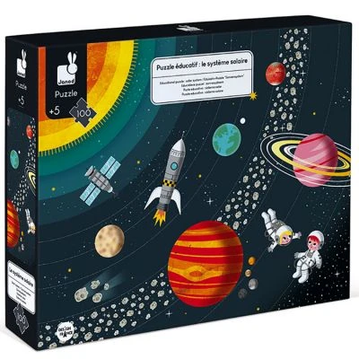 Janod Puzzle éducatif Le Système Solaire (100 Pièces) 3 Janod Puzzle éducatif Le Système Solaire (100 Pièces) – Image 3