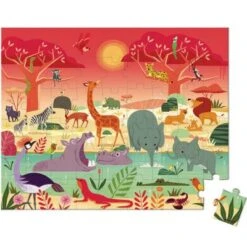 Janod Puzzle La Réserve Animalière (54 Pièces)