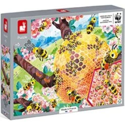 Janod Puzzle La Vie Des Abeilles WWF (100 Pièces) 7 Janod Puzzle La Vie Des Abeilles WWF (100 Pièces) -Bébé Rêves Promos Magasin puzzle la vie des abeilles wwf 100 pieces 3