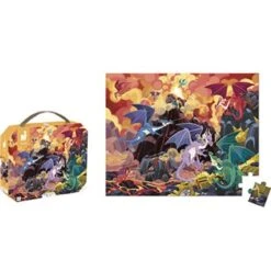 Janod Puzzle Terre De Dragons (54 Pièces) -Bébé Rêves Promos Magasin puzzle terre de dragons 54 pieces 3