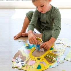 Puzzle XXL Ferme (18 Pièces) -Bébé Rêves Promos Magasin puzzle xxl ferme 18 pieces 4