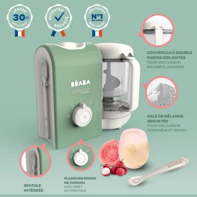 Beaba Robot Cuiseur Babycook Express Vert Sauge 6 Beaba Robot Cuiseur Babycook Express Vert Sauge – Image 6