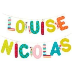 Lilliputiens Ruban Pour Lettres En Tissu Alphabet