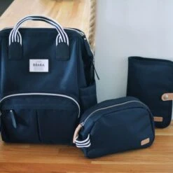Beaba Sac à Dos à Langer Wellington Bleu Marine -Bébé Rêves Promos Magasin sac a dos a langer wellington bleu marine 9