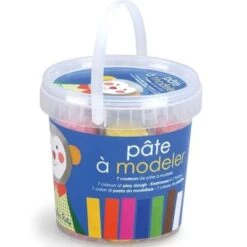 Moulin Roty Seau De Pâte à Modeler (7 Couleurs) -Bébé Rêves Promos Magasin seau de pate a modeler 7 couleurs 3