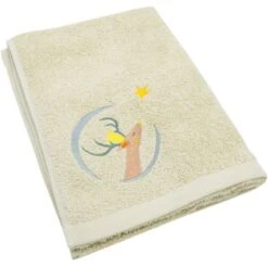 Serviette De Bain Jaune Pâle Daim (50 X 100 Cm) -Bébé Rêves Promos Magasin serviette de bain jaune pale daim 50 x 100 cm 3