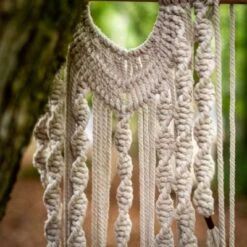 Suspension Bohème Macramé Ivoire -Bébé Rêves Promos Magasin suspension boheme macrame ivoire 3