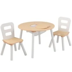 KidKraft Table Avec Rangement Et 2 Chaises Beiges