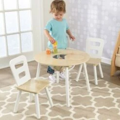 KidKraft Table Avec Rangement Et 2 Chaises Beiges -Bébé Rêves Promos Magasin table avec rangement et 2 chaises beiges 3
