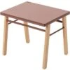 Table D'enfant En Bois Gabriel Hybride Vieux Rose (50 X 40 Cm)