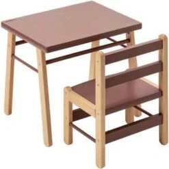 Table D'enfant En Bois Gabriel Hybride Vieux Rose (50 X 40 Cm) -Bébé Rêves Promos Magasin table d enfant en bois gabriel hybride vieux rose 50 x 40 cm 5