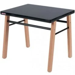 Table Enfant En Bois Gabriel Hybride Laquée Noir