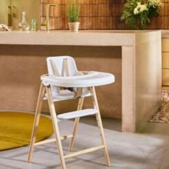 Tablette Pour Chaise Haute TOBO Blanche -Bébé Rêves Promos Magasin tablette pour chaise haute tobo blanche 3