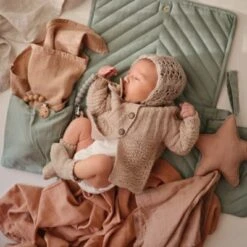 Mushie Tapis à Langer Nomade Roman Green -Bébé Rêves Promos Magasin tapis a langer nomade roman green 4