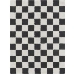 Lorena Canals Tapis Lavable Kitchen Tiles Gris Foncé (120 X 160 Cm)