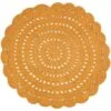 Tapis Lavable Rond Alma Crochet Mangue (120 Cm)