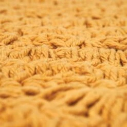 Tapis Lavable Rond Alma Crochet Mangue (120 Cm) -Bébé Rêves Promos Magasin tapis lavable rond alma crochet mangue 120 cm 4