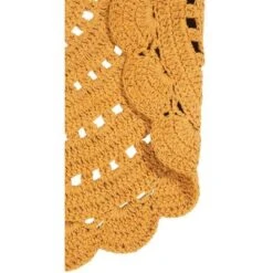 Tapis Lavable Rond Alma Crochet Mangue (120 Cm) -Bébé Rêves Promos Magasin tapis lavable rond alma crochet mangue 120 cm 5