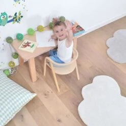Tapis Nuage En Coton Blanc (67 X 100 Cm) -Bébé Rêves Promos Magasin tapis nuage en coton blanc 67 x 100 cm 6