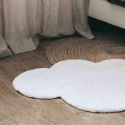 Tapis Nuage En Coton Blanc (67 X 100 Cm) -Bébé Rêves Promos Magasin tapis nuage en coton blanc 67 x 100 cm 8