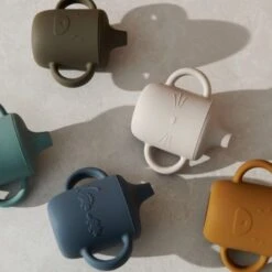 Liewood Tasse à Bec Neil Dino Whale Blue -Bébé Rêves Promos Magasin tasse a bec neil dino whale blue 4