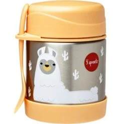 3 Sprouts Thermos Alimentaire Avec Fourchette Lama (350 Ml)