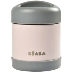 Beaba Thermos Alimentaire Dark Mist Et Light Pink (300 Ml)