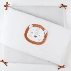 Tour De Lit En Veloudoux Lion Babou -Bébé Rêves Promos Magasin tour de lit en veloudoux lion babou 3