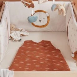 Tour De Lit En Veloudoux Lion Babou -Bébé Rêves Promos Magasin tour de lit en veloudoux lion babou 4