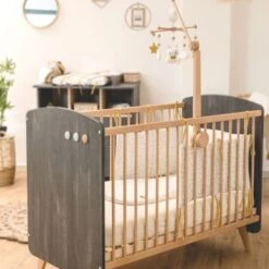 Tour De Lit Leafy Bunny (pour Lis 60 X 120 Et 70 X 140 Cm) -Bébé Rêves Promos Magasin tour de lit leafy bunny pour lis 60 x 120 et 70 x 140 cm 3