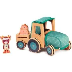 Lilliputiens Tracteur En Bois Rosalie La Vache