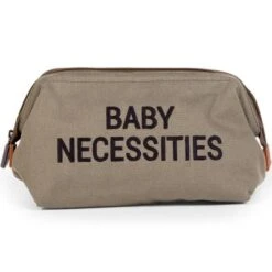 Childhome Trousse De Toilette Baby Necessities Toile Kaki