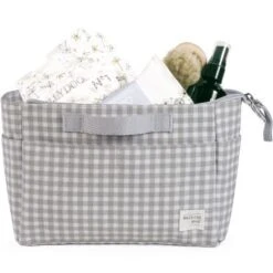 Trousse De Toilette I Love Vichy Gris -Bébé Rêves Promos Magasin trousse de toilette i love vichy gris 6