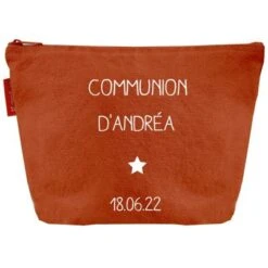 Trousse De Toilette Terracotta (personnalisable)