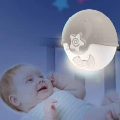 Infantino Veilleuse à Piles Projecto Lampe Beige -Bébé Rêves Promos Magasin veilleuse a piles projecto lampe beige 3