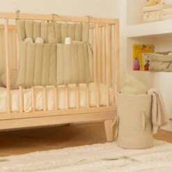 Lorena Canals Vide Poche à Suspendre Bamboo Olive (40 X 50 Cm) -Bébé Rêves Promos Magasin vide poche a suspendre bamboo olive 40 x 50 cm 8